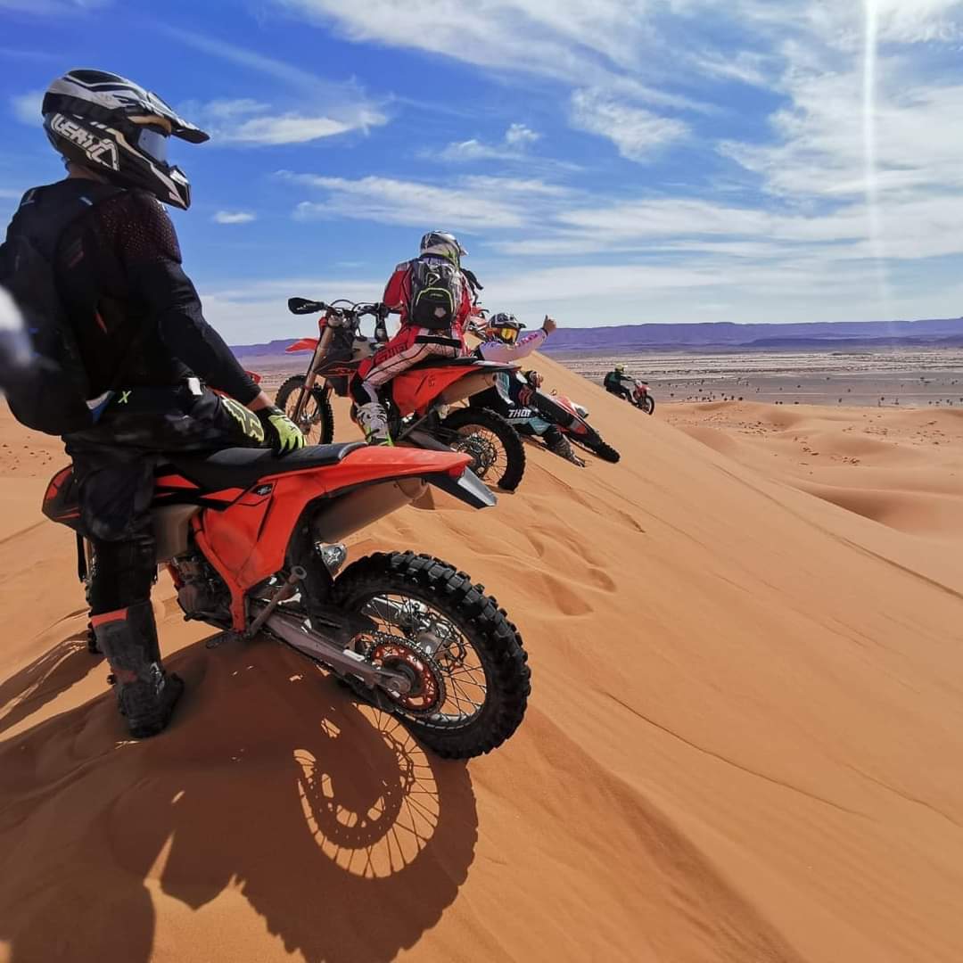 KTM MOTORCYCLE TOURS IN DESERT MERZOUGA